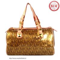 michael kors glad logo groot goud boekentassen Versand Nederland 9usyg307